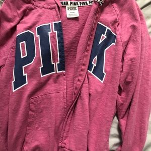 VS PINK ZIP UP HOODIE